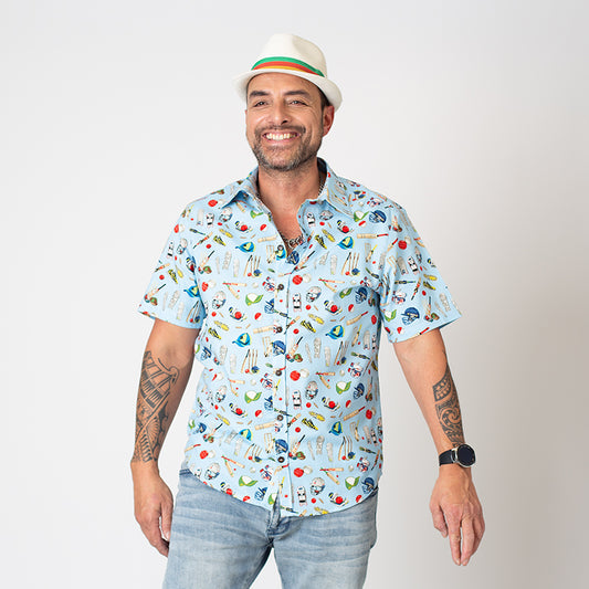 Mo Cullen Shirtsmith - Six retro shirt (front) - Made in New Zealand