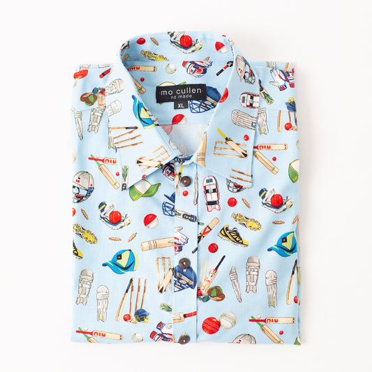 Mo Cullen Shirtsmith - Six retro shirt (folded) - Made in New Zealand