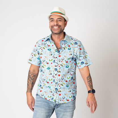 Mo Cullen Shirtsmith - Six retro shirt (front) - Made in New Zealand