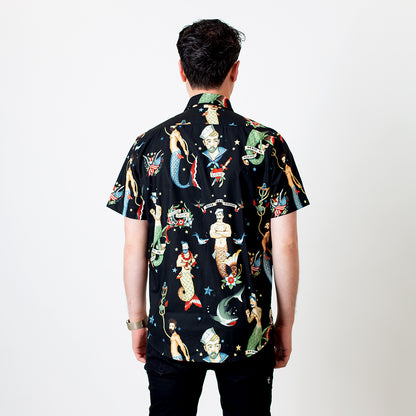 Mo Cullen Shirtsmith - Mermen retro shirt (back) - Made in New Zealand